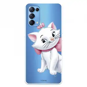 Funda Para Oppo Find X3 Lite Oficial De Disney Marie Silueta - Los Aristogatos