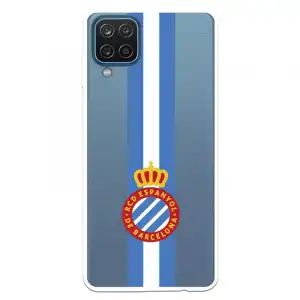 Funda Para Samsung Galaxy A12 Del Rcd Espanyol Escudo Albiceleste Escudo Albiceleste - Licencia Oficial Rcd Espanyol