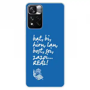 Funda para Xiaomi Redmi Note 11 del Real Sociedad de Fútbol Real Grito Aficion - Licencia Oficial Real Sociedad de Fútb