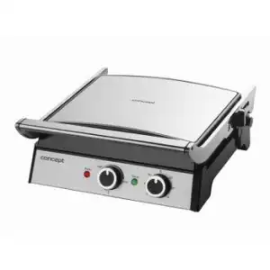Grill Eléctrico De Contacto 3en1 2000w Antiadherente Acero