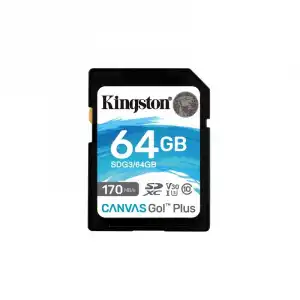 Kingston Canvas Go Plus SDXC 64GB UHS-I U3 V30 Clase 10