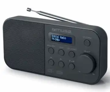 Muse M-109 Db Negro Radio Dab+/fm Portátil Con Altavoz Integrado Y Pantalla