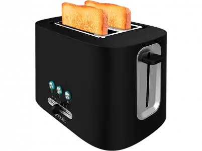 Tostadora - Cecotec Toast&Taste 9000 Double, 980W, 2 ranuras extraanchas, 6 niveles de tostado, Negro