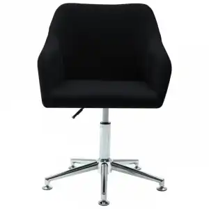 VidaXL Silla de Oficina Giratoria Tela Negra