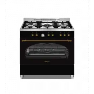 Cocina De Gas P9503yewsa Profesional Negra 90 Cm Solthermic
