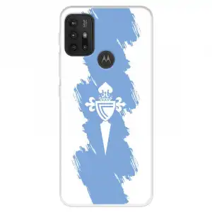 Funda Para Motorola Moto G30 Del Rc Celta Escudo Trazo Azul - Licencia Oficial Rc Celta
