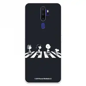 Funda Para Oppo A5 2020 Oficial De Peanuts Personajes Beatles Snoopy