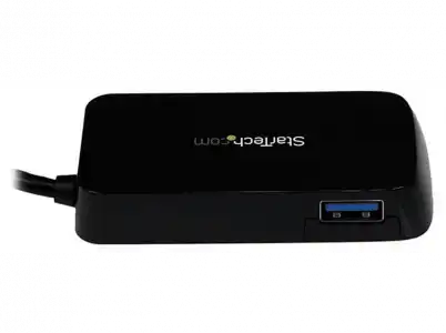 Hub - StarTech.com ST4300MINU3B USB 3.0 para Portátil de 4 Puertos