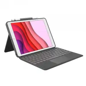 Logitech Combo Touch Funda Gris con Teclado Layout FR para iPad 7/8/9 Gen