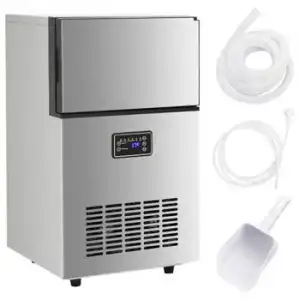 Máquina De Hacer Cubitos De Hielo 420 W Plateada 45 Kg/24 H Vidaxl