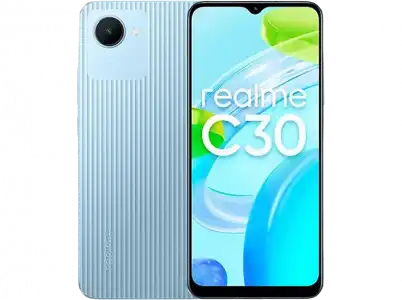 Móvil - realme C30 4G, Azul, 32 GB, 3 GB RAM, 6.5" HD+, Unisoc T612, 5000 mAh, Android
