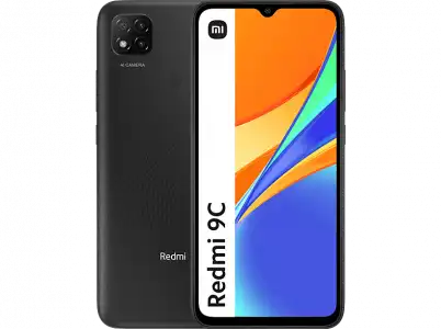 Móvil - Xiaomi Redmi 9C, Negro, 128 GB, 4 GB RAM, 6.53" HD+, MediaTek Helio G35, 5000 mAh, Android