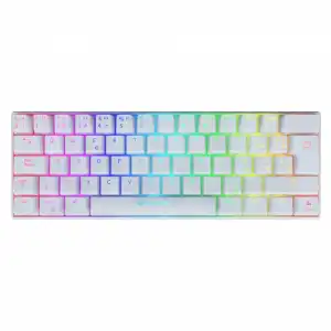 Newskill Pyros Ivory Teclado Mecánico 60% Gaming RGB Inalámbrico Switch Red Outemu