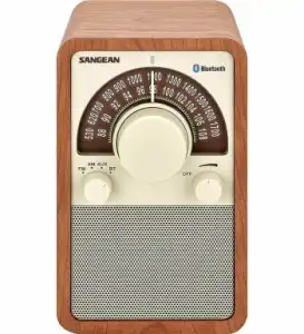 Sangean +26662 #14 Wr-15bt Walnut / Radio Fm Am Bluetooth De Estantería