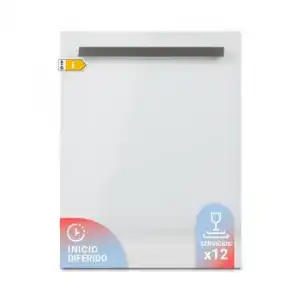 Universalblue Lavavajillas Cristal Blanco 60 Cm | 5 Programas | Panel Digital