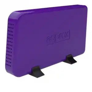 Approx APPHDD08x Carcasa Externa para Discos Duros 3.5" SATA USB 3.0 Morada