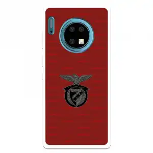 Funda Para Huawei Mate 30 Pro Del Escudo Fondo Granate - Licencia Oficial Benfica