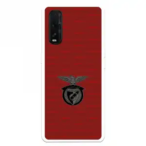 Funda Para Oppo Find X2 Del Escudo Fondo Granate - Licencia Oficial Benfica