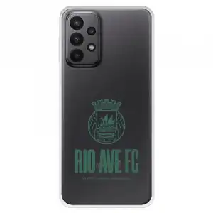 Funda Para Samsung Galaxy A23 5g Del Escudo Leather Case Negra - Licencia Oficial Rio Ave Fc