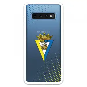 Funda Para Samsung Galaxy S10 Plus Del Cádiz Escudo Transparente - Licencia Oficial Cádiz Cf