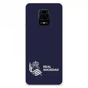 Funda Para Xiaomi Redmi Note 9s Del Real Sociedad De Fútbol Real Fondo Azul Oscuro - Licencia Oficial Real Sociedad De
