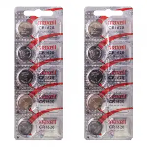 Maxell CR1620 Pilas de Botón de Litio 3V 10 Unidades