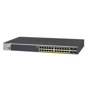 Netgear Gs728tpp-200eus Switch Smart Managed Pro ProSAFE de 24 puertos Gigabit PoE+ Ethernet con 4 puertos SFP 380W