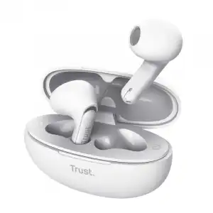 Trust Yavi ENC Auriculares Bluetooth con Estuche de Carga Blanco