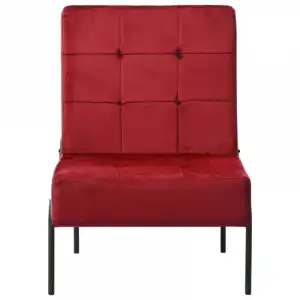VidaXL Silla de Relajación Terciopelo Vinotinto