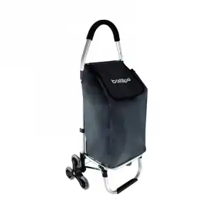 Bastilipo - Andrea Gris Marengo, Carro De La Compra Sube Escaleras, 6 Ruedas, Color Gris Marengo