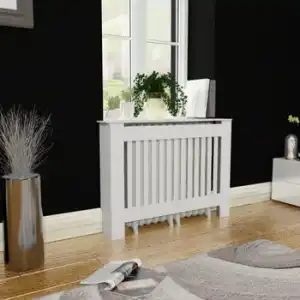 Cubre Radiador Blanco De Material Mdf, 112 Cm