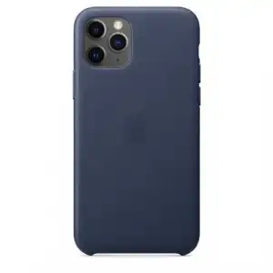 Funda de piel Apple Azul noche para iPhone 11 Pro