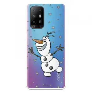 Funda para Oppo A74 4G Oficial de Disney Olaf Transparente - Frozen