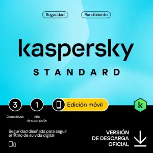 Kaspersky Standard Mobile 3 Dispositivos 1 Año Descarga Digital