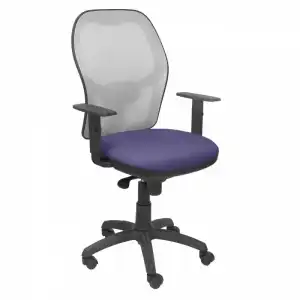 Piqueras y Crespo Jorquera Silla Malla Gris Asiento Bali Azul Claro