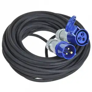 ProPlus Cable Extensión de Alimentación CEE 30m Negro/Azul