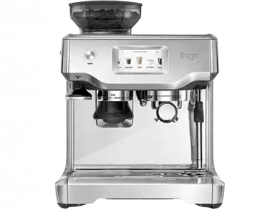 Cafetera express - Sage SES880BSS4EEU1 The Barista Touch, 15 bar, 1680 W, 2 l, 480 ml leche, Molinillo, Inox