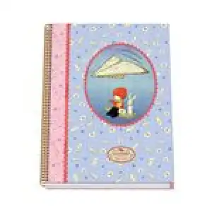 Cuaderno A4 Tapa dura 5 mm Santoro "Poppi Loves" Messenger