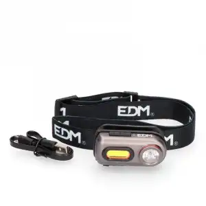 EDM Linterna LED Frontal 2 LEDS 3W + 5W 400ml