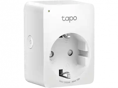 Enchufe inteligente - ‎TP-Link Tapo P110 Mini, Wi-Fi, Bluetooth 4.2, Alexa, Google, Modo Ausente, Blanco