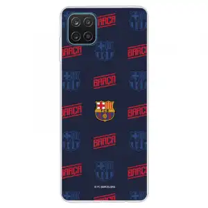 Funda Licencia Oficial FC Barcelona Escudo Patrón Rojo/Azul para Samsung Galaxy A12