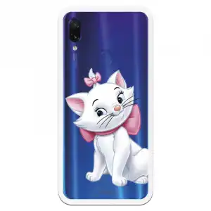 Funda Oficial Disney Marie Silueta Transparente Para Xiaomi Redmi Note 7 - Los Aristogatos