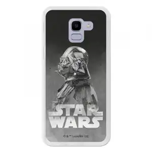 Funda Oficial Star Wars Darth Vader Negro Samsung Galaxy J6 2018
