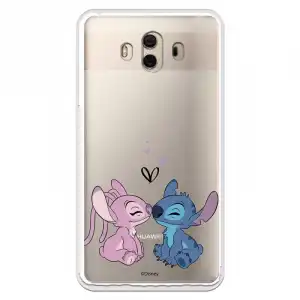 Funda Para Huawei Mate 10 Oficial De Disney Angel & Stitch Beso - Lilo & Stitch