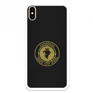 Funda Para iPhone Xs Max Licencia Oficial Zaragoza Cf Femenino Escudo Fondo Negro