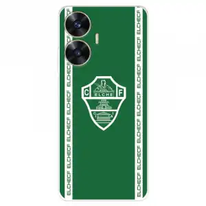 Funda Para Realme C55 Del Elche Cf Escudo Fondo Verde - Licencia Oficial Elche Cf