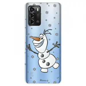 Funda Para Zte Blade A72 Oficial De Disney Olaf Transparente - Frozen
