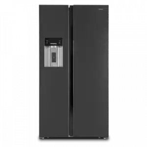 Infiniton Sbs-a182ih - Frigorífico Americano, Black Inox, Alto 178cm, 552 Litros, Inverter, No Frost, Dispensador De Agua Fría, Hielo Y Hielo Picado,