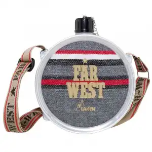 Laken Far West Cantimplora Clásica Aluminio Funda Fieltro Tapón Plástico 1,5 L