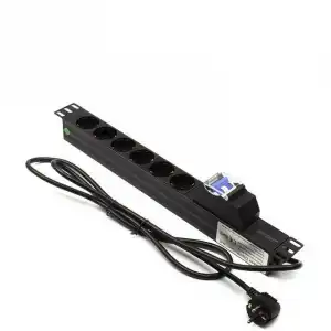 Lapara LA-00030503 Regleta Rack PDU 19" 1U 6xSchuko con Magnetotérmico